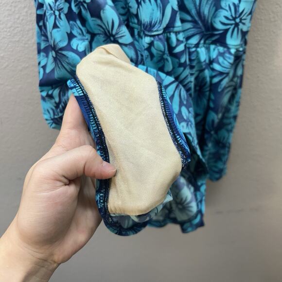 Maxine of Hollywood Floral Swim Dress One Piece Swimsuit Size 26W Vintage - Picture 8 of 8